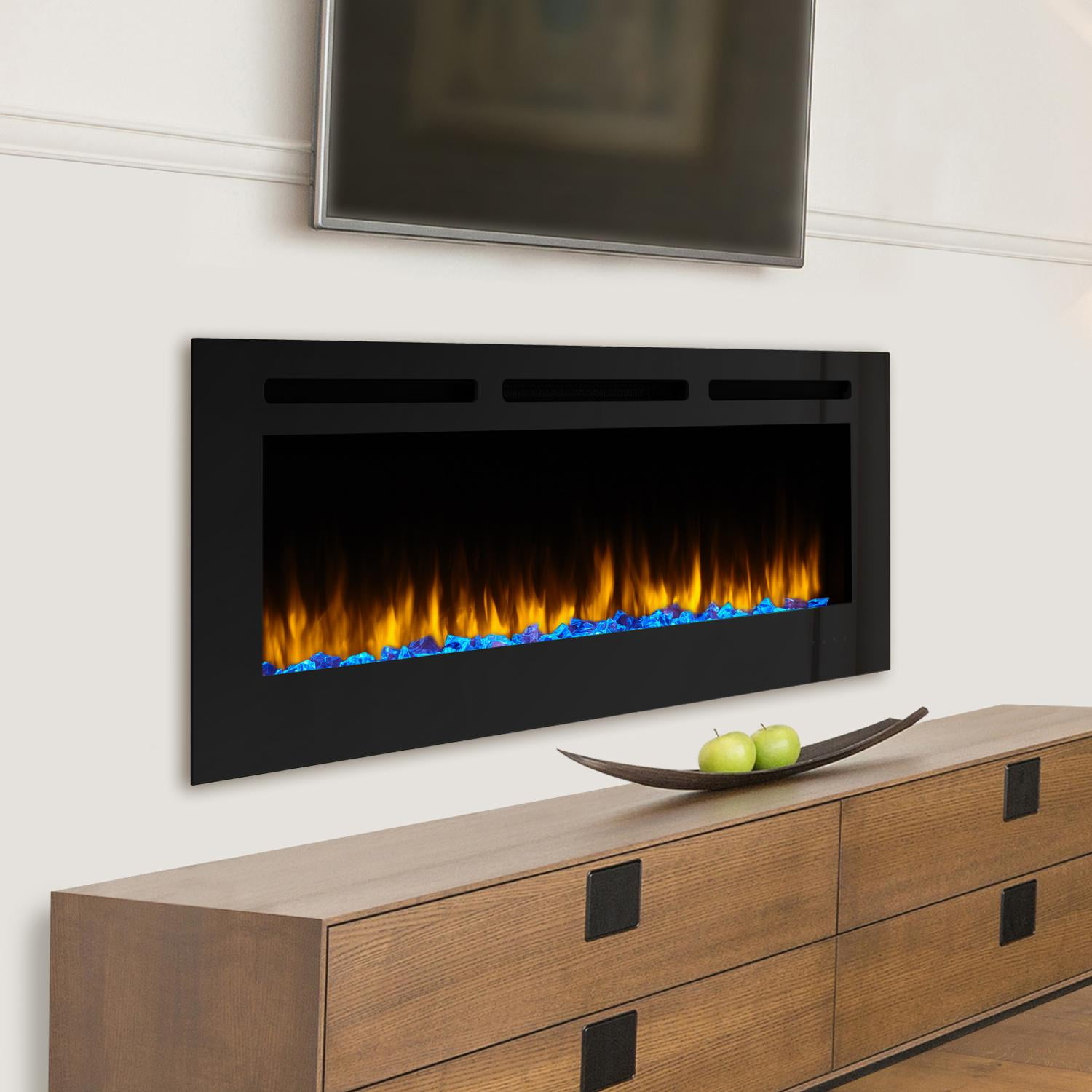 SimpliFire Allusion 60-Inch Wall Mount Electric Fireplace - Walmart.com - Walmart.com